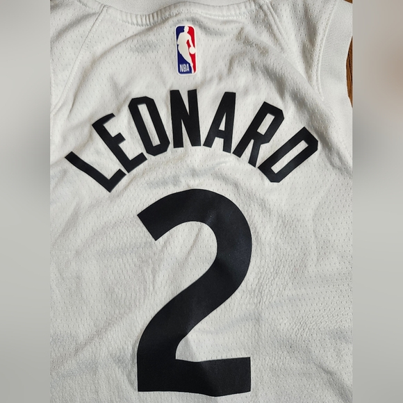 Nike Toronto Raptors Kawhi Leonard Basketball Jersey #2 Boys Size 4 / Small - Picture 6 of 8